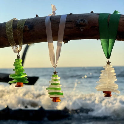 🎄Lake Erie Sea Glass Christmas Tree Ornament🔥