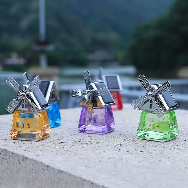 Windmill Design Solar Car Perfume Air Freshener